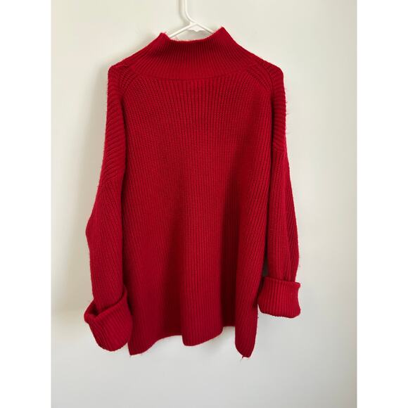 Liz Claiborne Women's Rumba Red Mock Neck Sweater - XL NWT - Picture 7 of 9